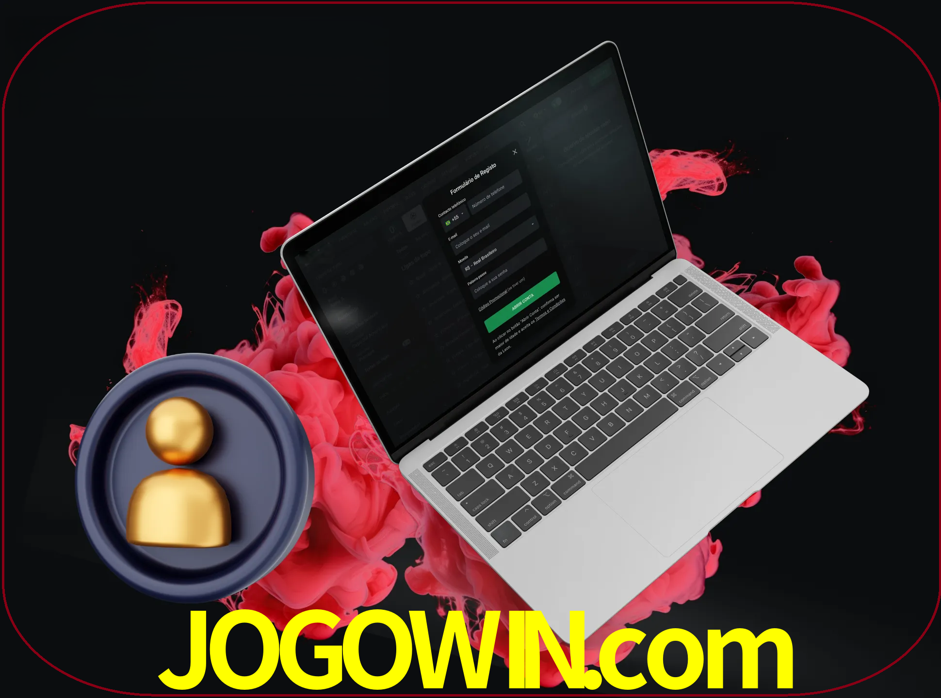 No cabeçalho do site jogowin, clique no botão que o levará a um formulário especial onde terá de introduzir as suas informações actuais.