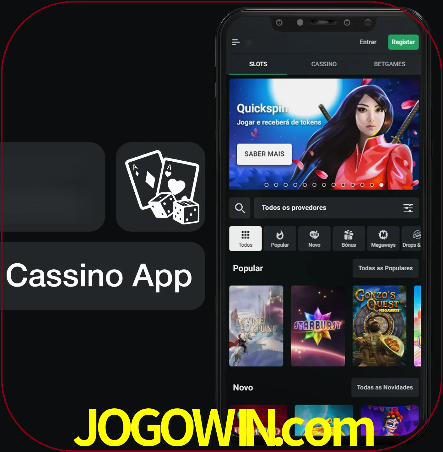 Jogue jogos de cassino e ganhe.